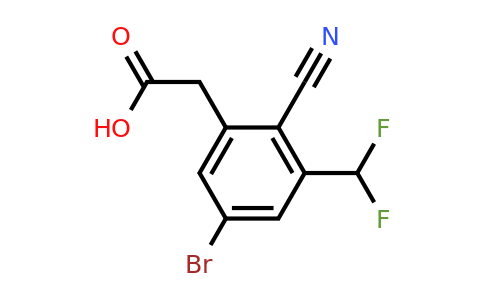 1805019-33-3 | 5-Bromo-2-cyano-3-(difluoromethyl)phenylacetic acid