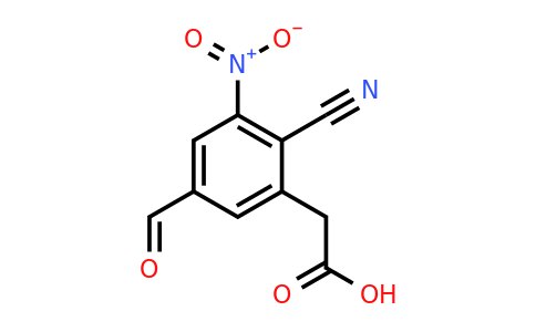 1805171-17-8 | 2-Cyano-5-formyl-3-nitrophenylacetic acid