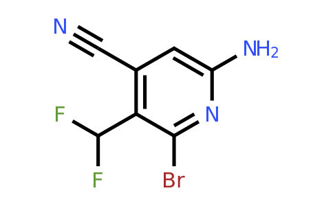 1805256-74-9 | 6-Amino-2-bromo-4-cyano-3-(difluoromethyl)pyridine