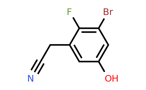 1805555-28-5 | 3-Bromo-2-fluoro-5-hydroxyphenylacetonitrile