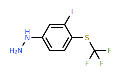 1805732-56-2 | 1-(3-Iodo-4-(trifluoromethylthio)phenyl)hydrazine