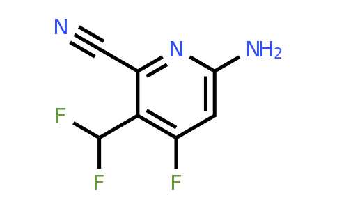 1805927-33-6 | 6-Amino-2-cyano-3-(difluoromethyl)-4-fluoropyridine