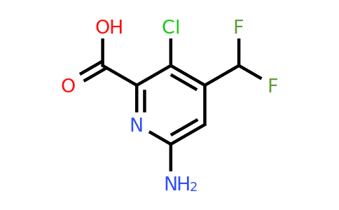 1806832-24-5 | 6-Amino-3-chloro-4-(difluoromethyl)pyridine-2-carboxylic acid