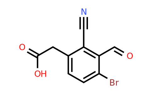 1807023-63-7 | 4-Bromo-2-cyano-3-formylphenylacetic acid