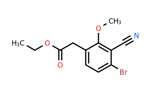 1807081-48-6 | Ethyl 4-bromo-3-cyano-2-methoxyphenylacetate