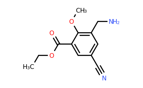 1807218-02-5 | Ethyl 3-aminomethyl-5-cyano-2-methoxybenzoate