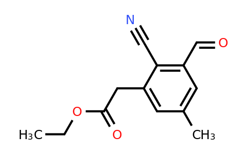 1807241-38-8 | Ethyl 2-cyano-3-formyl-5-methylphenylacetate