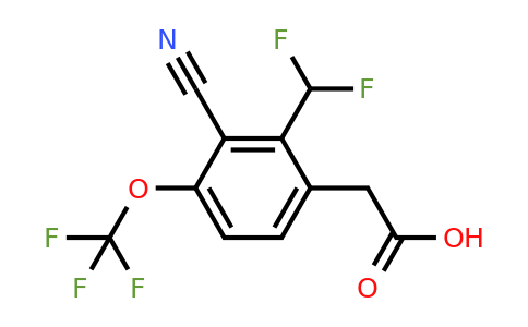 1807301-85-4 | 3-Cyano-2-difluoromethyl-4-(trifluoromethoxy)phenylacetic acid