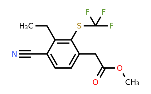 1807302-43-7 | Methyl 4-cyano-3-ethyl-2-(trifluoromethylthio)phenylacetate