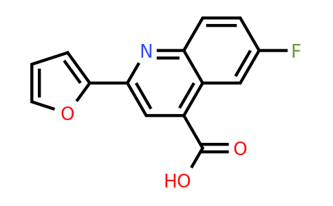 351357-36-3 | 6-Fluoro-2-(furan-2-yl)quinoline-4-carboxylic acid