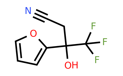 4,4,4-Trifluoro-3-(furan-2-yl)-3-hydroxybutanenitrile