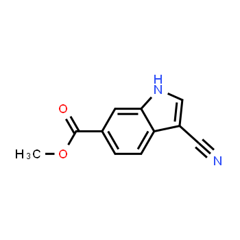 1000576-51-1 | 3-cyano-1H-Indole-6-carboxylic acid methyl ester