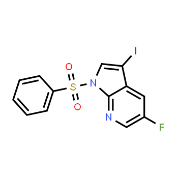 1001413-99-5 | 1-(benzenesulfonyl)-5-fluoro-3-iodo-1H-pyrrolo[2,3-b]pyridine