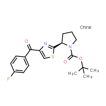 1005342-78-8 | tert-butyl (2R)-2-[4-(4-fluorobenzoyl)-1,3-thiazol-2-yl]pyrrolidine-1-carboxylate