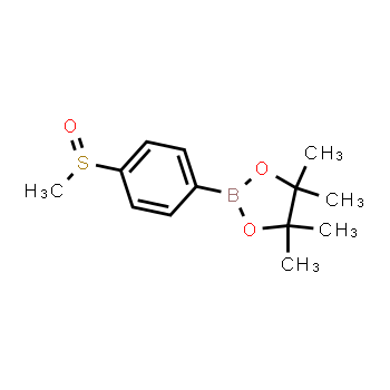 1016641-70-5 | 4,4,5,5-tetramethyl-2-(4-(methylsulfinyl)phenyl)-1,3,2-dioxaborolane