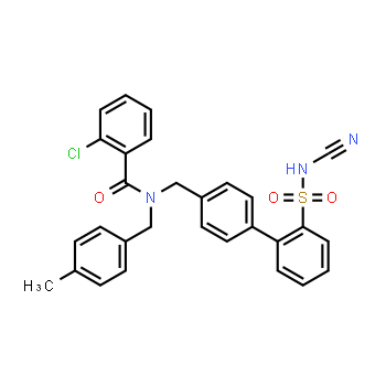 1019331-10-2 | 2-chloro-N-((2'-(N-cyanosulfamoyl)-[1,1'-biphenyl]-4-yl)methyl)-N-(4-methylbenzyl)benzamide