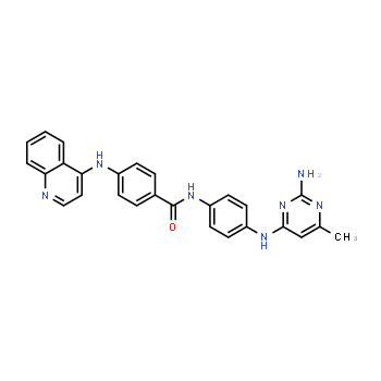 1020149-73-8 | N-(4-((2-amino-6-methylpyrimidin-4-yl)amino)phenyl)-4-(quinolin-4-ylamino)benzamide