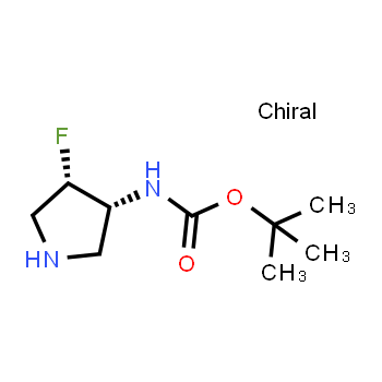 1033718-91-0 | Carbamic acid, N-[(3R,4S)-4-fluoro-3-pyrrolidinyl]-, 1,1-dimethylethyl ester