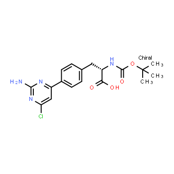 1033804-86-2 | (S)-3-(4-(2-amino-6-chloropyrimidin-4-yl)phenyl)-2-(tert-butoxycarbonylamino)propanoic acid