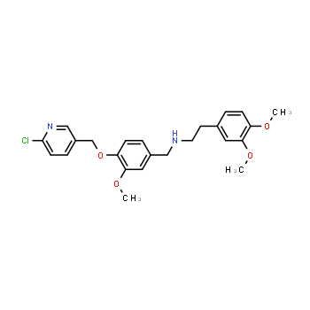 1052532-15-6 | N-(4-((6-chloropyridin-3-yl)methoxy)-3-methoxybenzyl)-2-(3,4-dimethoxyphenyl)ethanamine