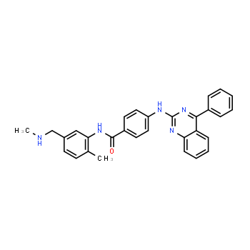 1059734-66-5 | N-(2-methyl-5-((methylamino)methyl)phenyl)-4-((4-phenylquinazolin-2-yl)amino)benzamide