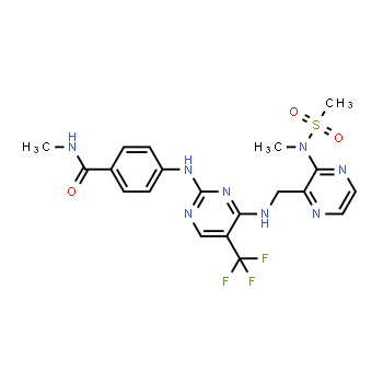 1073154-85-4 | N-methyl-4-((4-(((3-(N-methylmethylsulfonamido)pyrazin-2-yl)methyl)amino)-5-(trifluoromethyl)pyrimidin-2-yl)amino)benzamide