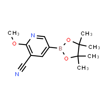 1073354-05-8 | 2-methoxy-5-(4,4,5,5-tetramethyl-1,3,2-dioxaborolan-2-yl)nicotinonitrile