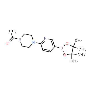 1073372-01-6 | 1-(4-(5-(4,4,5,5-tetramethyl-1,3,2-dioxaborolan-2-yl)pyridin-2-yl)piperazin-1-yl)ethanone