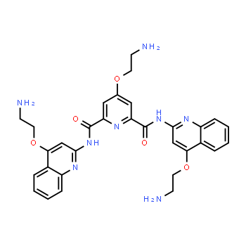 1085412-37-8 | 4-(2-aminoethoxy)-N2,N6-bis(4-(2-aminoethoxy)quinolin-2-yl)pyridine-2,6-dicarboxamide