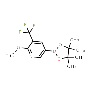 1150561-61-7 | 2-methoxy-5-(4,4,5,5-tetramethyl-1,3,2-dioxaborolan-2-yl)-3-(trifluoromethyl)pyridine