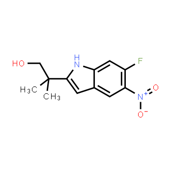 1152311-78-8 | 2-(6-fluoro-5-nitro-1H-indol-2-yl)-2-methylpropan-1-ol