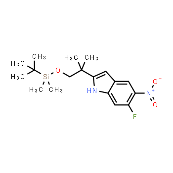 1152311-79-9 | 2-{1-[(tert-butyldimethylsilyl)oxy]-2-methylpropan-2-yl}-6-fluoro-5-nitro-1H-indole