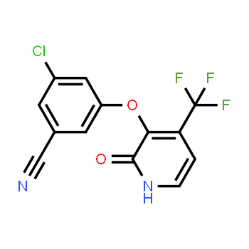 1155846-86-8 | 3-chloro-5-(2-oxo-4-(trifluoromethyl)-1,2-dihydropyridin-3-yloxy)benzonitrile