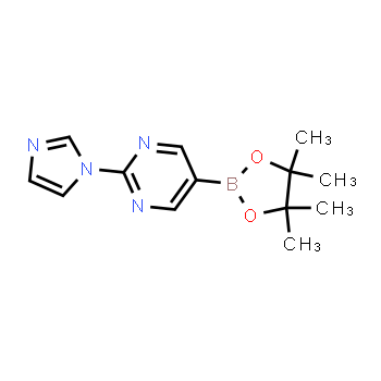 1160790-26-0 | 2-(1H-imidazol-1-yl)-5-(4,4,5,5-tetramethyl-1,3,2-dioxaborolan-2-yl)pyrimidine