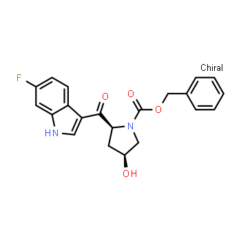 1174655-38-9 | benzyl (2S,4S)-2-(6-fluoro-1H-indole-3-carbonyl)-4-hydroxypyrrolidine-1-carboxylate