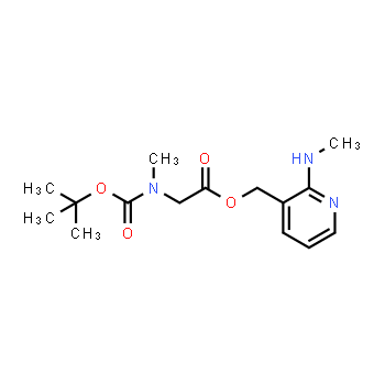 1180002-01-0 | 2-(methylamino)pyridin-3-yl)methyl 2-((tert-butoxycarbonyl)(methyl)amino)acetate