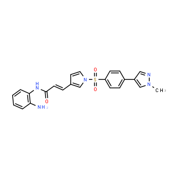 1186222-89-8 | (E)-N-(2-aminophenyl)-3-(1-((4-(1-methyl-1H-pyrazol-4-yl)phenyl)sulfonyl)-1H-pyrrol-3-yl)acrylamide