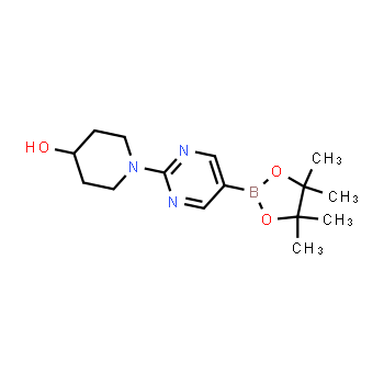 1202805-26-2 | 1-(5-(4,4,5,5-tetramethyl-1,3,2-dioxaborolan-2-yl)pyrimidin-2-yl)piperidin-4-ol