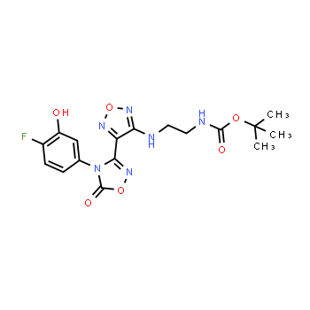 1204669-68-0 | tert-butyl N-[2-({4-[4-(4-fluoro-3-hydroxyphenyl)-5-oxo-4,5-dihydro-1,2,4-oxadiazol-3-yl]-1,2,5-oxadiazol-3-yl}amino)ethyl]carbamate