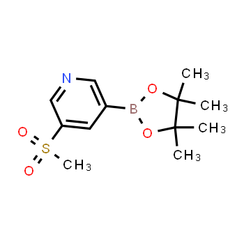 1206641-26-0 | 3-(methylsulfonyl)-5-(4,4,5,5-tetramethyl-1,3,2-dioxaborolan-2-yl)pyridine