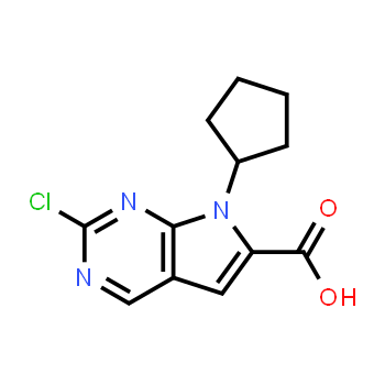 1211443-58-1 | 2-Chloro-7-cyclopentyl-7H-pyrrolo[2,3-d]pyrimidine-6-carboxylic acid