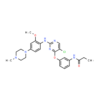 1214265-58-3 | N-(3-((5-chloro-2-((2-methoxy-4-(4-methylpiperazin-1-yl)phenyl)amino)pyrimidin-4-yl)oxy)phenyl)propionamide