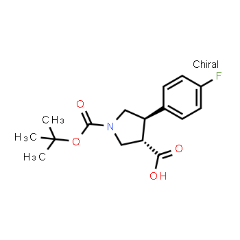 1218764-11-4 | trans-1-boc-4-(4-fluorophenyl)-pyrrolidine-3-carboxylic acid