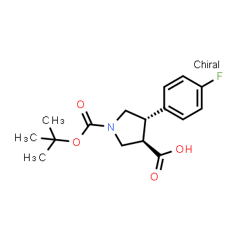 1218764-13-6 | (+/-)-trans-1-Boc-4-(4-fluoro-phenyl)-pyrrolidine-3-carboxylic acid