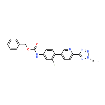 1220910-89-3 | N-[3-Fluoro-4-[6-(2-methyl-2H-tetrazol-5-yl)-3-pyridinyl]phenyl]carbamic acid phenylmethyl ester