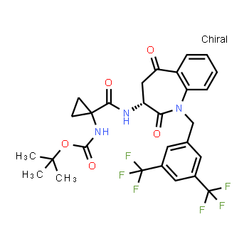 1227260-97-0 | carbamic acid, n-[1-[[[(3r)-1-[[3,5-bis(trifluoromethyl)phenyl]methyl]-2,3,4,5-tetrahydro-2,5-dioxo-1h-1-benzazepin-3-yl]amino]carbonyl]cyclopropyl]-, 1,1-dimethylethyl ester