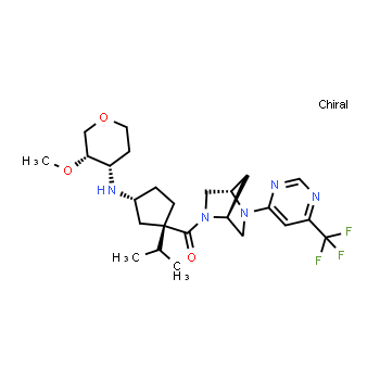 1228111-63-4 | d-erythro-pentitol, 1,5-anhydro-2,3-dideoxy-4-o-methyl-3-[[(1r,3s)-3-(1-methylethyl)-3-[[(1s,4s)-5-[6-(trifluoromethyl)-4-pyrimidinyl]-2,5-diazabicyclo[2.2.1]hept-2-yl]carbonyl]cyclopentyl]amino]-