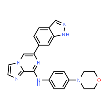 1229208-44-9 | 6-(1H-indazol-6-yl)-N-(4-morpholinophenyl)imidazo[1,2-a]pyrazin-8-amine