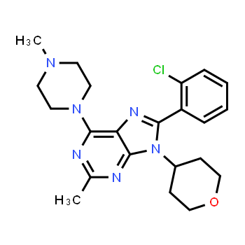 1231220-79-3 | 8-(2-Chlorophenyl)-2-methyl-6-(4-methylpiperazin-1-yl)-9-(tetrahydro-2H-pyran-4-yl)-9H-purine