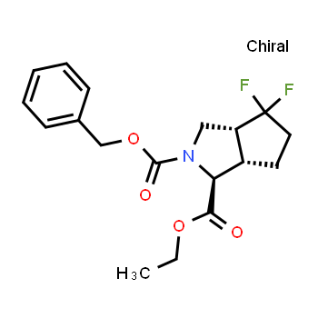 1251012-69-7 | 2-benzyl 1-ethyl (1S,3aR,6aS)-4,4-difluoro-octahydrocyclopenta[c]pyrrole-1,2-dicarboxylate